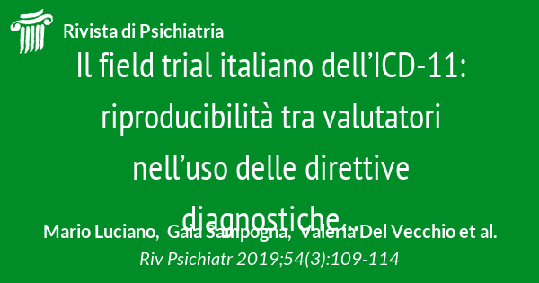 Il processo di revisione dei sistemi diagnostici in psichiatria