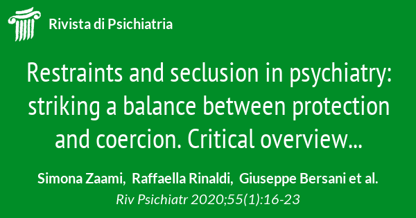 Restraints And Seclusion In Psychiatry: Striking A Balance Between ...