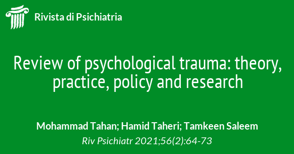 APA Journals on X quotEditor of Psychological Trauma Theory Research  Practice and Policy Dr Kathleen Kendall-Tackett discusses trauma  psychology in an era of interesting times in her editorial published in  the January